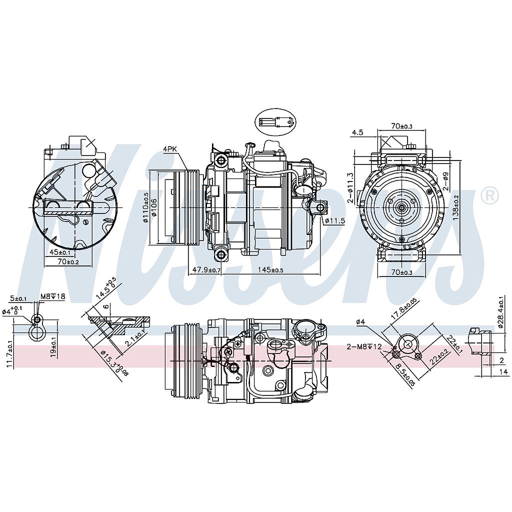 COMP. BMW E60/E63/E90 (03) DIESEL 7SBU