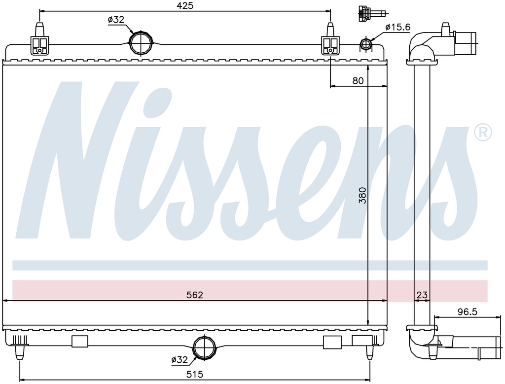 RAD. CITROEN C5 (08) 1,6HDI / 1,6THP / 1,6VTI / 2,0BLUEHDI / 2,0HDI