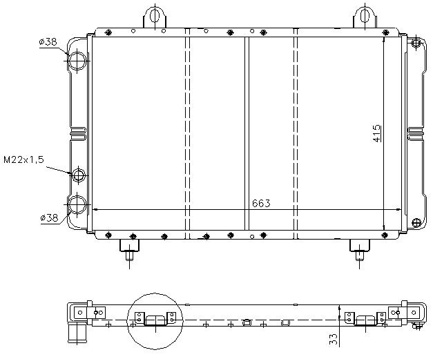 RAD. PSA/FIAT (81) C25/DUCATO/J5 1.9TD/2.5D