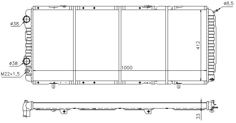 RAD. PSA/FIAT (94) + JUMPER/DUCATO/BOXER 2.5D/2.5TD
