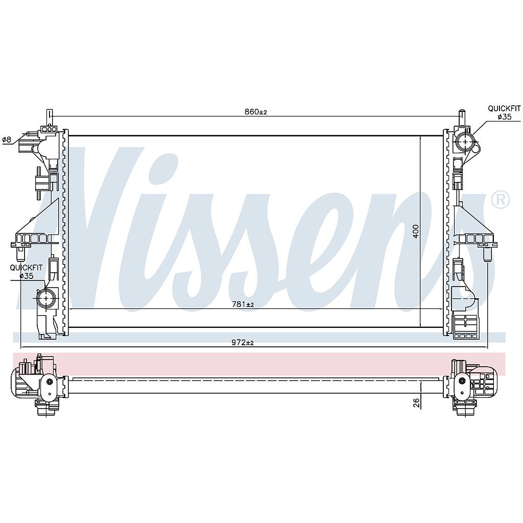 RAD. CITROEN JUMPER (15) 2,2HDi / 3,0HDi