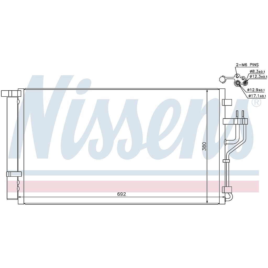 COND. HYUNDAI iX35 (09) 1,6GDI / 2,0GDI / 2,0i 16v / 2,4i 16v