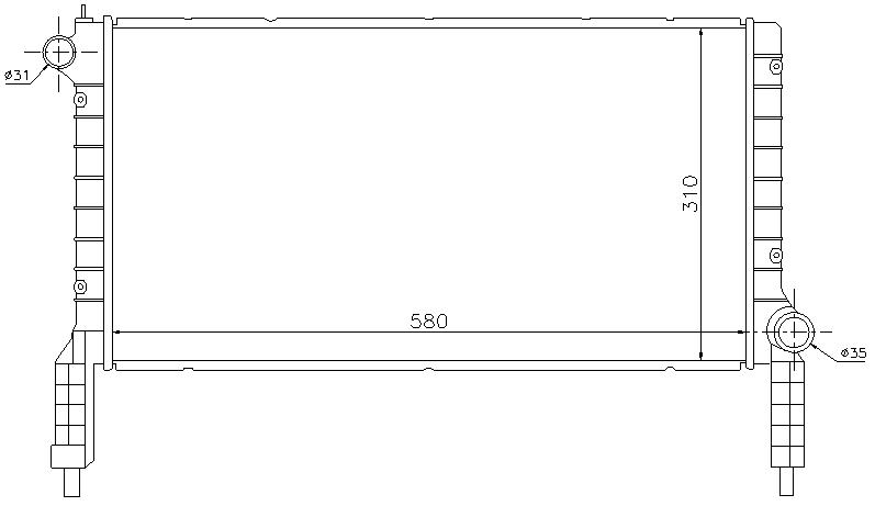 RAD. FIAT DOBLO (01) 1.2i / 1.6i 16v