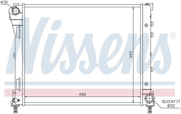 RAD. FIAT 500/PANDA (07) +/- 0.9/1.3D
