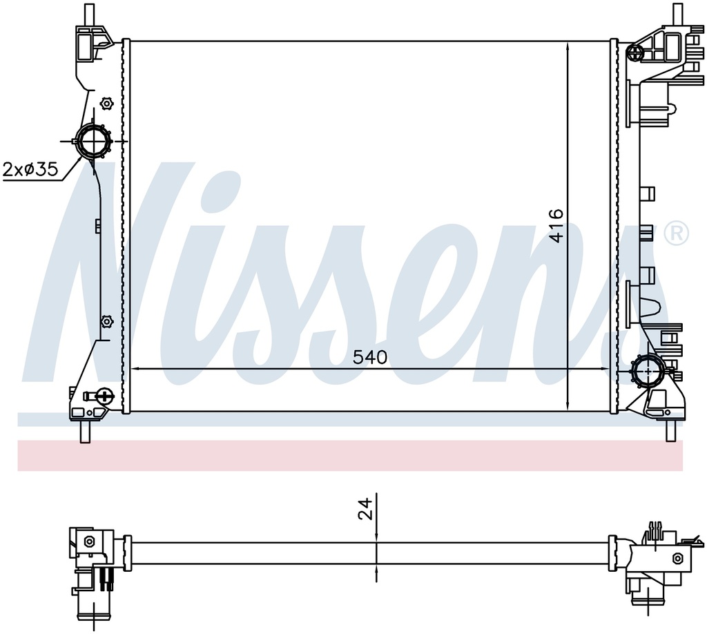RAD. FIAT DOBLO (10) 1,4