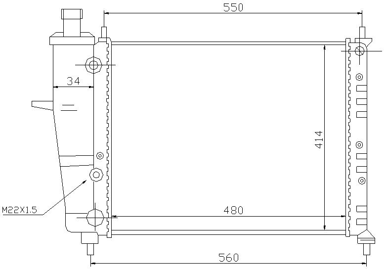 RAD. FIAT BRAVA (98) 1.6i