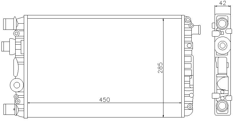 RAD. FIAT SEICENTO (00) 1,1