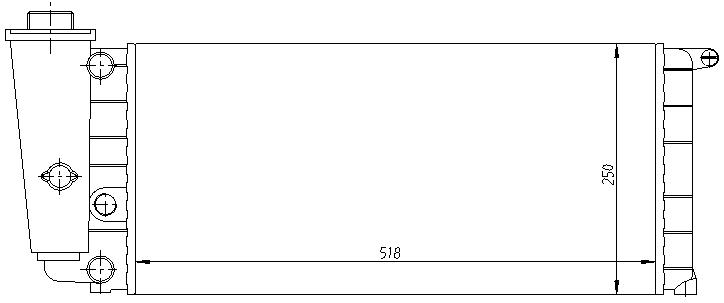 RAD. FIAT PANDA (86) 750 L-POP /900 IE/1.0 CL-S/ 1.0 IE/1.1SELECTA
