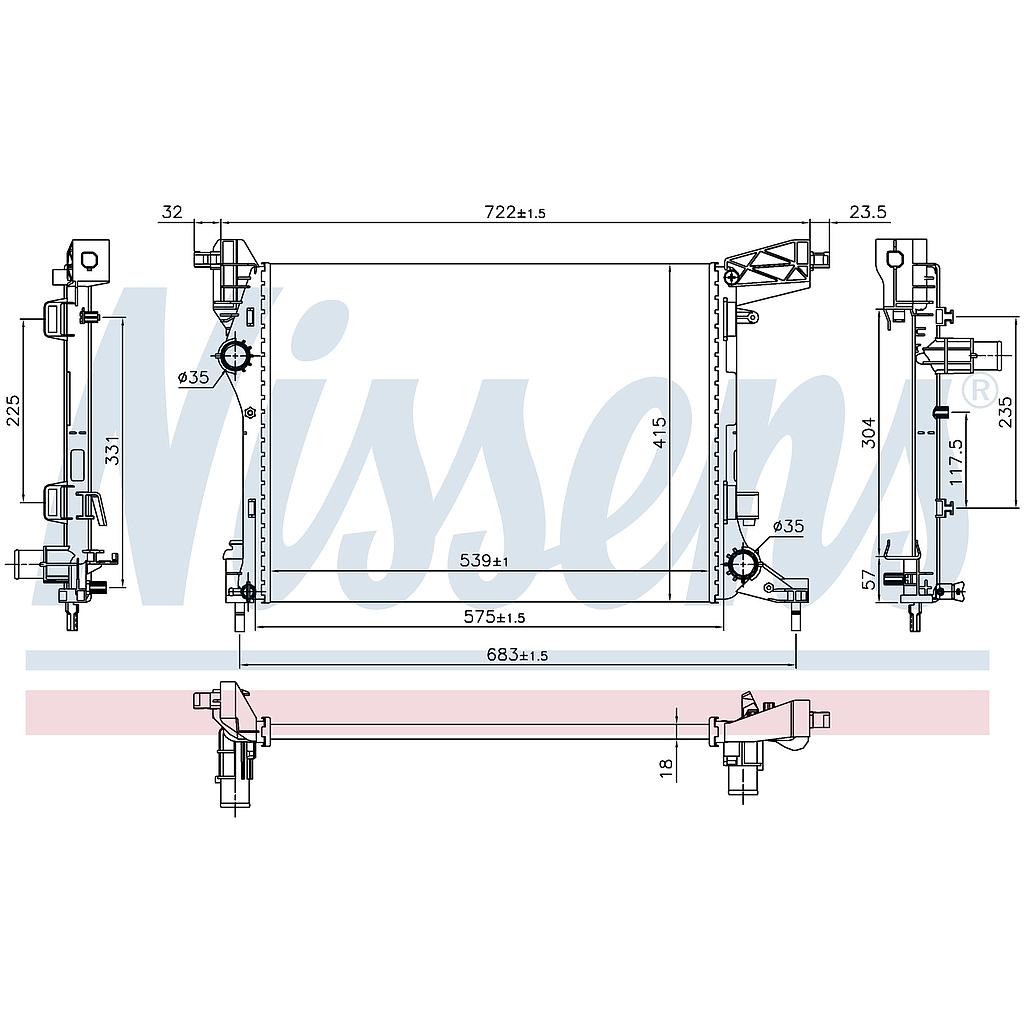 RAD. FIAT 500L (12) 1,4i