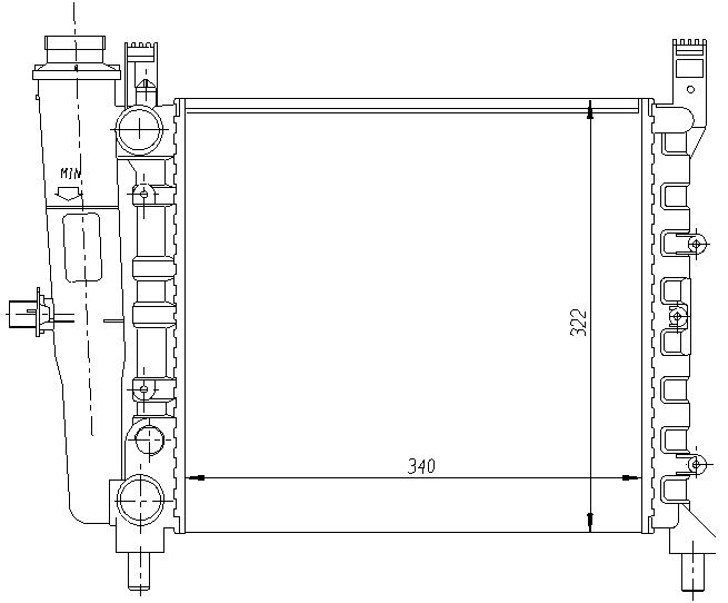 RAD. FIAT UNO 45  (85) 1.0 IE FIRE