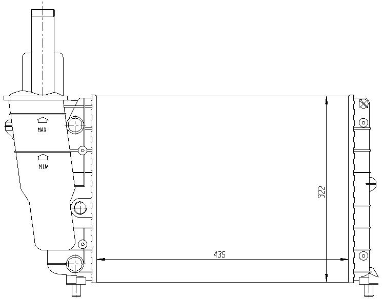 RAD. FIAT PUNTO 55 (93) 1.1