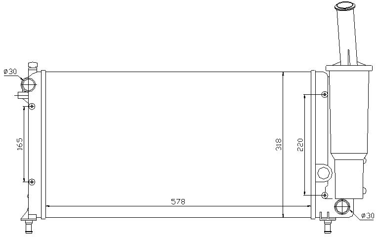 RAD. FIAT PUNTO II (99) 1.2 MOD. VALEO