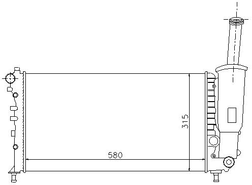 RAD. FIAT PUNTO II (03) MOD. VALEO GASOLINA