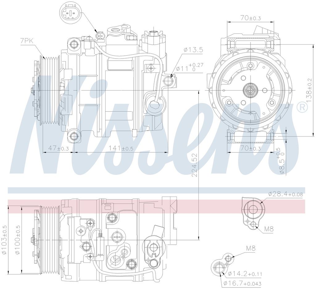COMP. MB W211 (05) 7SE POLY-V7 ALTERNATIVO