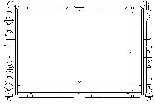 RAD. FIAT TEMPRA (89) 1.4 IE/ 1.9D/1.9D-SW/ 1.9TD