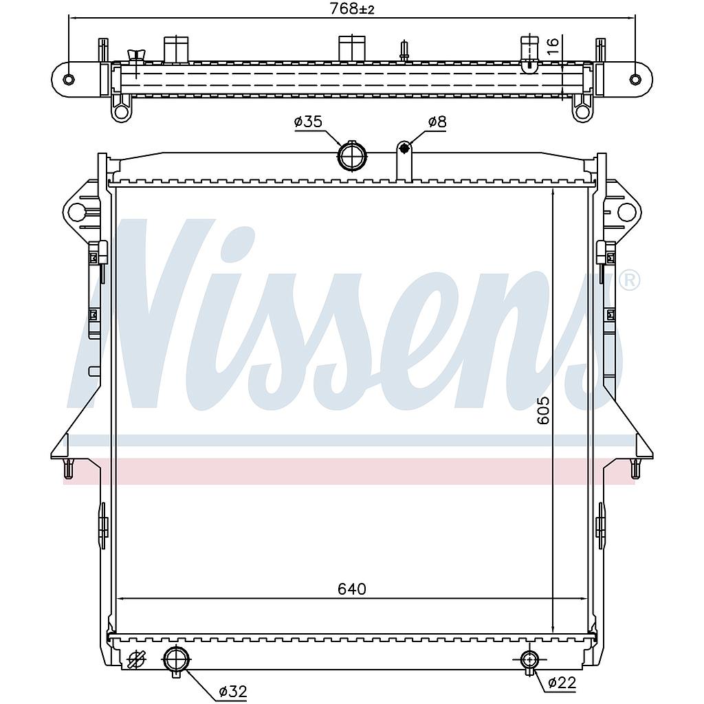 RAD. FORD RANGER (11) 2,2TDCi / 3,2TDCi