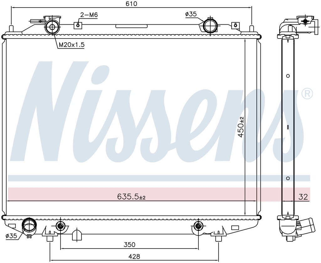 RAD. FORD RANGER (98) AUT 2,5DI-TDDI-TDCI / 2,9 / 3,0TDCI