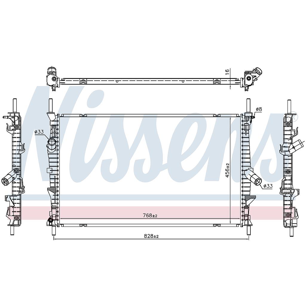 RAD. FORD TRANSIT (13) 2,0TDCi / 2,2TDCi