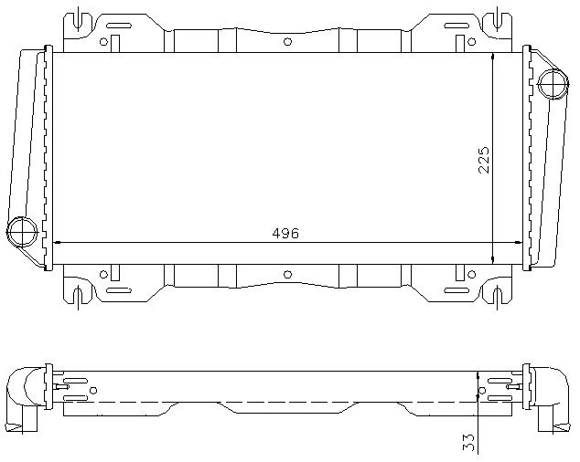 RAD. FORD FIESTA II (83-89) 1.0/1.1