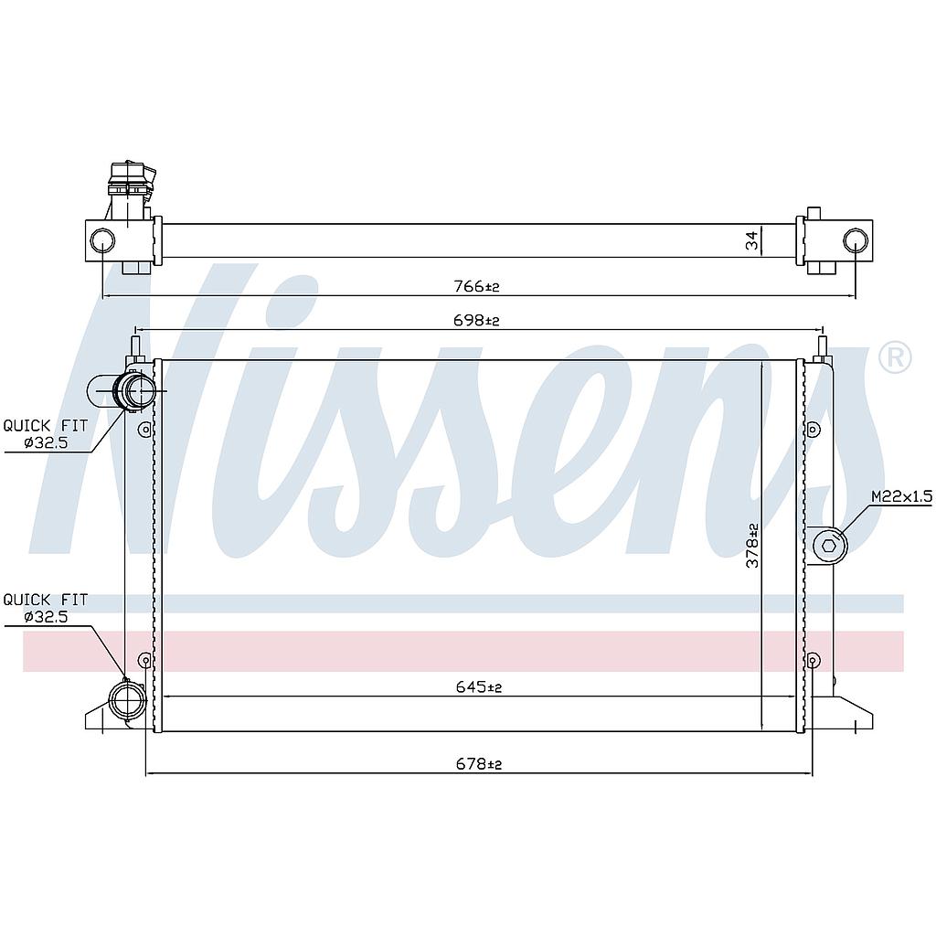 RAD. FORD GALAXI (00) 1,9TDi / 2,0i