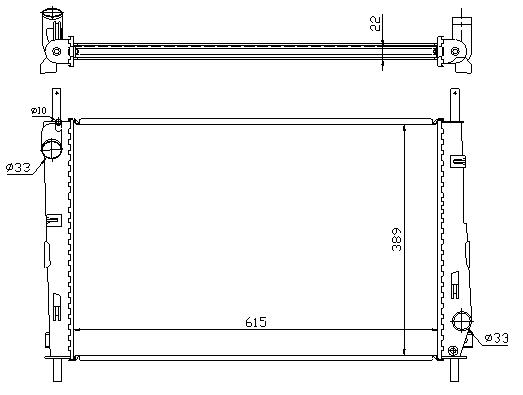 RAD. FORD MONDEO III (00) 1.8i 16v / 2.0i 16v / 3.0i V6 24V
