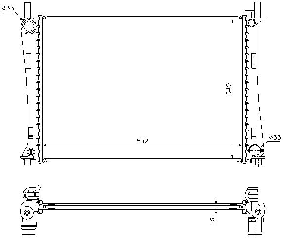 RAD. FORD FIESTA V (01) 1.3EFi