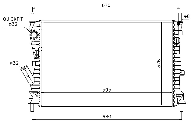 RAD. FORD FIESTA V (04) 1.6TDCi