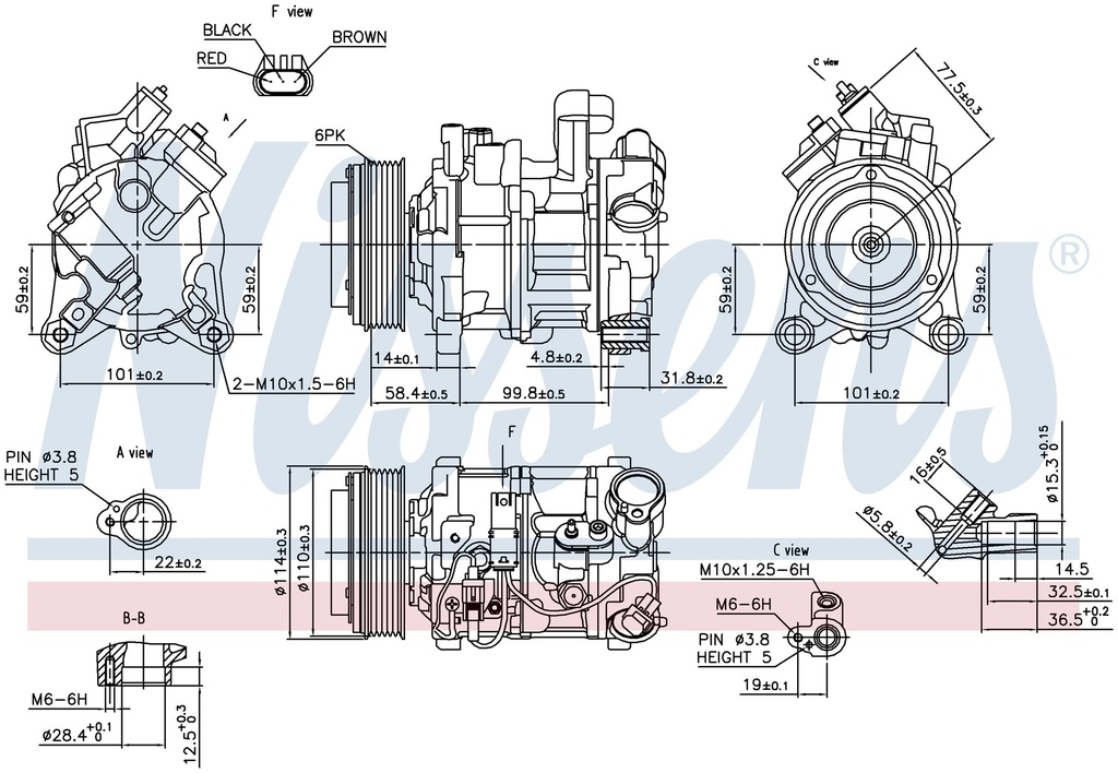 COMP. BMW 5 SERIES F10 (10) 523I 2,5
