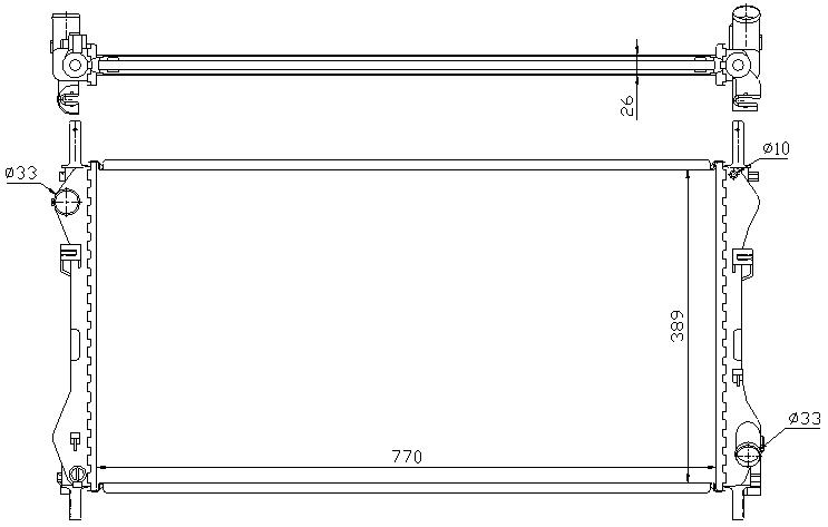 RAD. FORD TRANSIT VI (00) 2.0D / 2.0TDCi