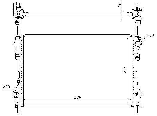 RAD. FORD TRANSIT VI (00) 2.4D-TD