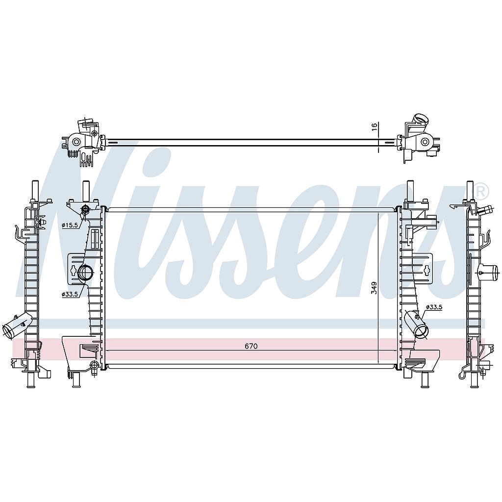 RAD. FORD C-MAX (10) 1,6EFi