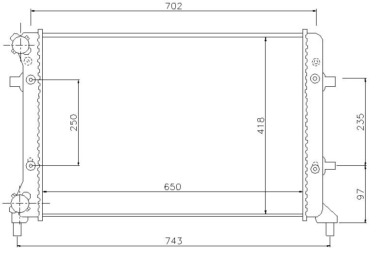 RAD. VAG (03) +A3/ALTEA/LEON/TOLEDO/OCTAVIA/CADDY