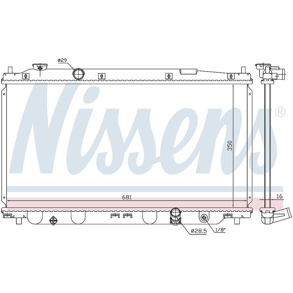 RAD. HONDA JAZZ (09) 1,2i 16v / 1,3i 16v / 1,5i