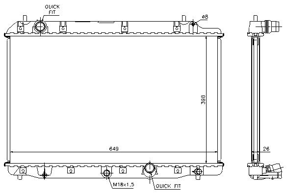 RAD. HONDA CR-V (02) 2.2CDTi