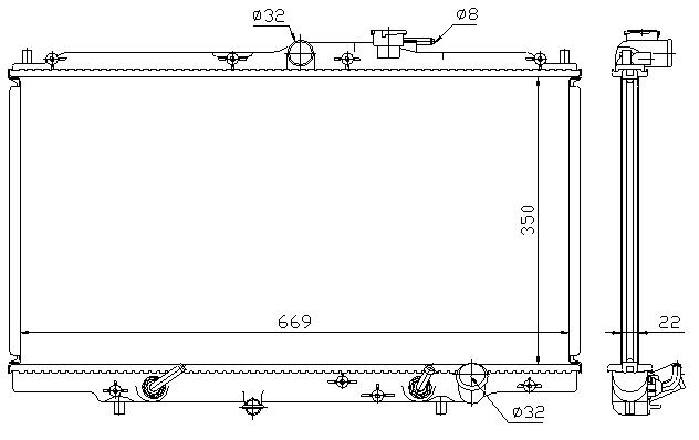 RAD. HONDA ACCORD IV (93) GASOLINA