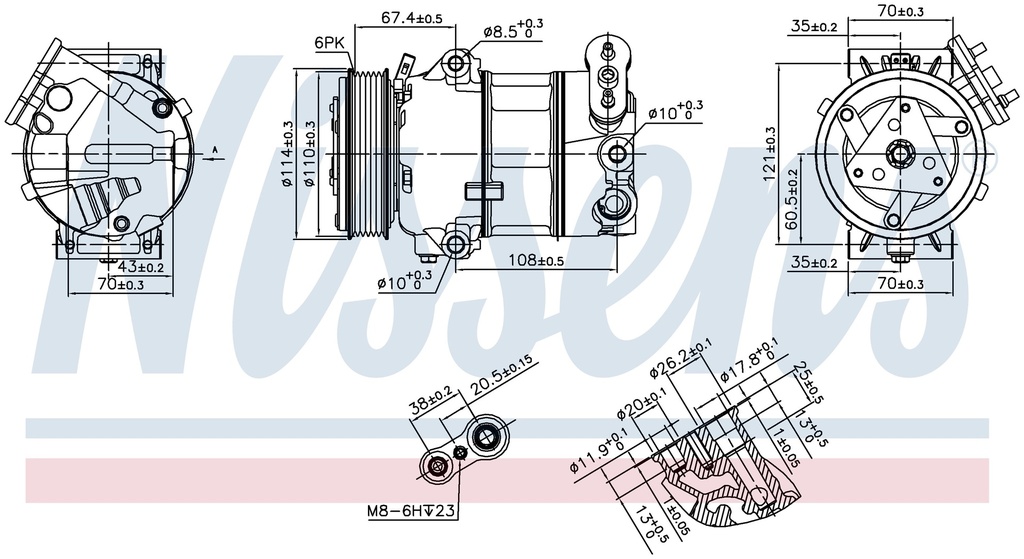 COMP. FIAT 500L(13) EGEA / TIPO (16)