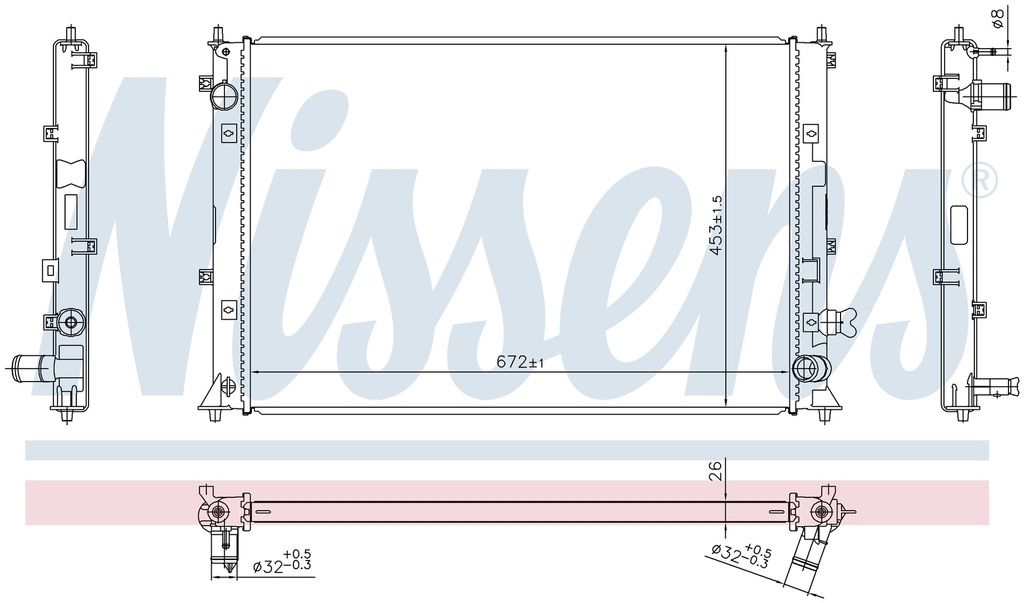 RAD. HONDA CIVIC (16) 1,0 / 1,5