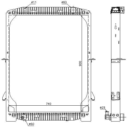 RAD. IVECO EUROTECH/EUROSTAR (92) E38 / E42 / E47 / E52