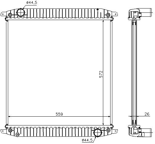 RAD. IVECO EUROCARGO (01) E13/E15/E17/E18/E21/E24/E28