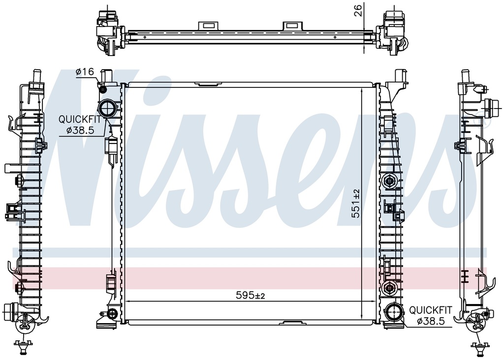 RAD. MB X166 GL-SERIES (13) GL350 / GL400 / GL500 / GL63