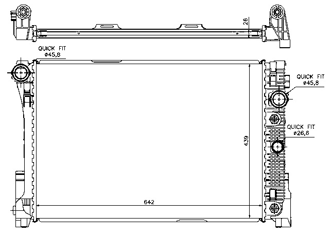 RAD. MB W204 (07) AUT +/- C180/C200CDi/C200/C230/C250CDi