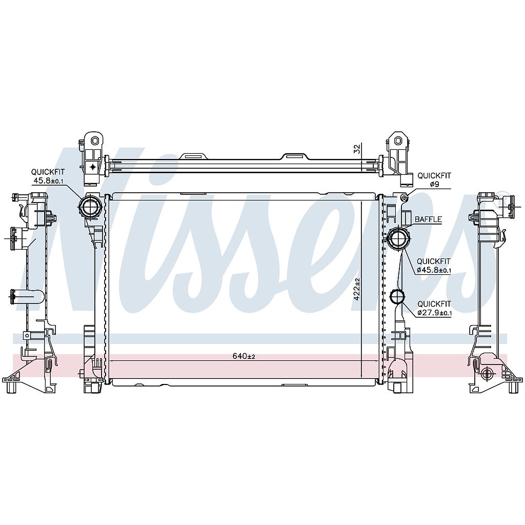 RAD. MB W218 (10) CLS220 / CLS250