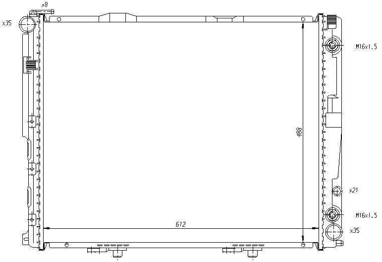 RAD. MERCEDES W124 E300 DIESEL (93)