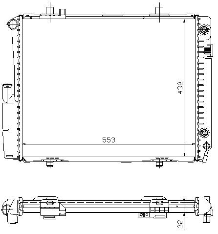 RAD. MERCEDES W201 190 (86-93) E 2.6