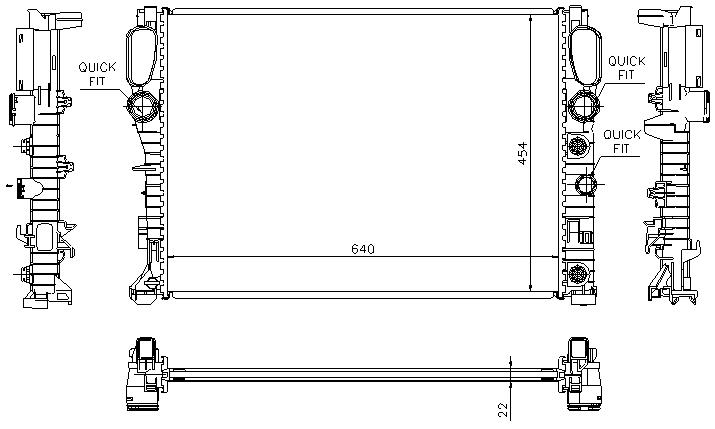 RAD. MERCEDES W211 (02) CLASE E CDI
