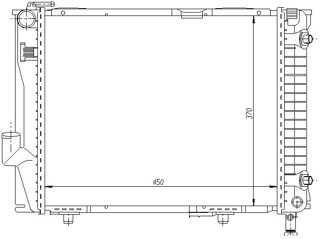 RAD. MERCEDES W124 (85 Y 93) 260E-CE/300 E-CE/E280/E320