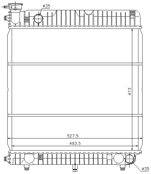 RAD. MERCEDES TRAC 1500 (86) 207 D
