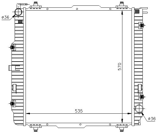 RAD. MERCEDES W461/W463 (89) CLASE G