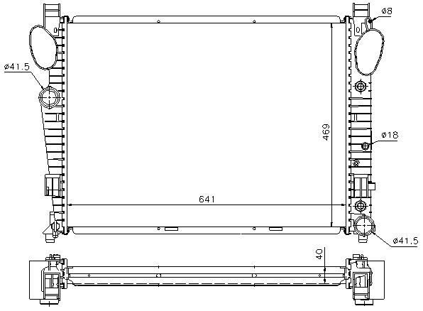 RAD. MERCEDES W215 (99) CL500 / 55AMG / CL600