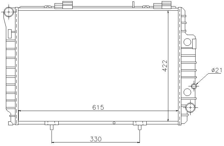 RAD. MERCEDES W202 (93) M/A + C200 Cdi/C220 Cdi